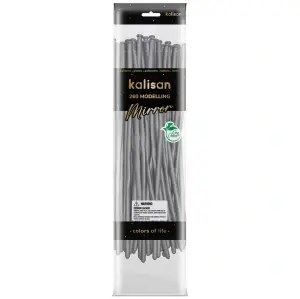 SET 50 Baloane Latex Modelaj Mirror Silver Nozzle Up 260M 5002
