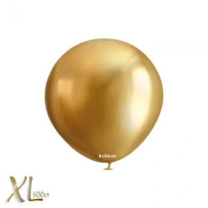 SET 500 Baloane Latex 13cm Mirror Gold XL 5001 - Img 2