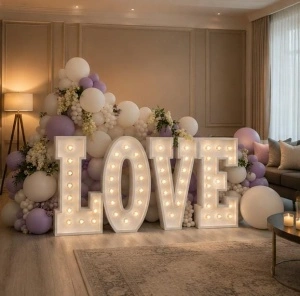 Set Litere LOVE cu LED – 120CM | Litere Volumetrice pentru Nunți & Evenimente Romantice - Img 2