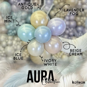 Baloane Latex 13cm Aura Ivory White 7083 (50 BUC) - Img 5