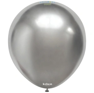 Baloane latex 30cm Silver Mirror Kalisan 5002 - Img 3