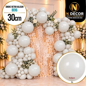 Baloane latex 30cm Smoke Retro Kalisan 8016 - Img 2