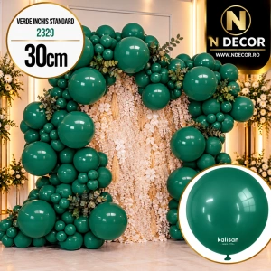 Baloane latex 30cm Verde Inchis Standard 2329 - Img 2