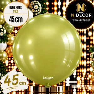 Balon Jumbo Latex 45cm Olive Retro 8009