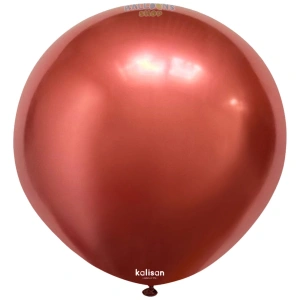 Balon Jumbo Latex 45cm Rosu Mirror 5010 - Img 2