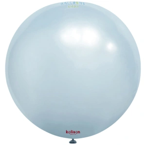 Balon Jumbo Latex 60cm Aura Ice Blue 7081 - Img 2
