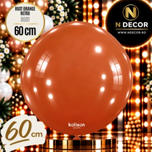Balon Jumbo Latex 60cm Rust Orange Retro 8001