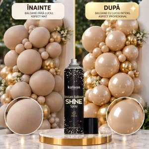 Kalisan Instant Shine Spray pentru baloane latex 570ml - Img 2