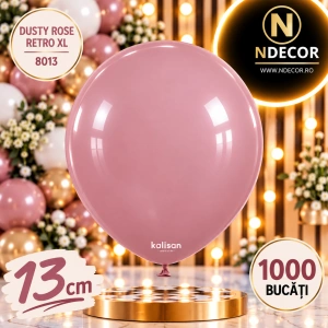 SET 1000 Baloane Latex 13cm Dusty Rose Retro XL 8013