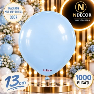 SET 1000 Baloane Latex 13cm Macaron Pale Baby Blue XL 3007