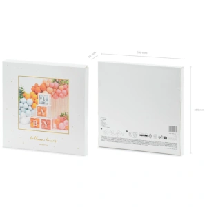 Set 4 cutii albe de carton BABY 30x30cm - Img 4