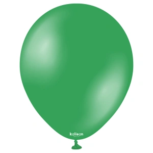SET 50 Baloane Latex 28cm Green Metalic 7013 - Img 2