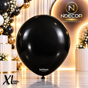 SET 500 Baloane Latex 30cm Negru Standard XL 2332