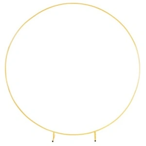 Arcadă Metalică Cerc – Auriu Elegant, 2m x 2m, Demontabilă - Img 2