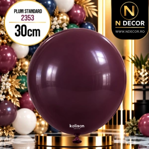 Baloane latex 30cm Plum Standard Kalisan 2353