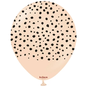 Baloane Latex 30cm Safari Cheetah - Blush Print Colour - Black - Img 2