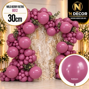 Baloane latex 30cm Wild Berry Retro Kalisan 8012 - Img 2