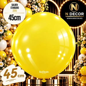 Balon Jumbo Latex 45cm Galben Standard 2315