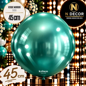 Balon Jumbo Latex 45cm Verde Mirror 5006 Kalisan