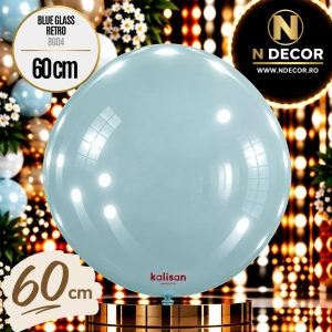 Balon Jumbo Latex 60cm Blue Glass Retro 8004