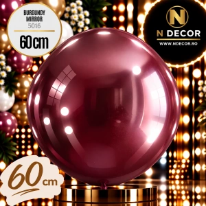Balon Jumbo Latex 60cm Burgundy Mirror 5016