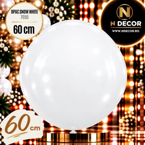 Balon Jumbo Latex 60cm Opac Snow White 7050
