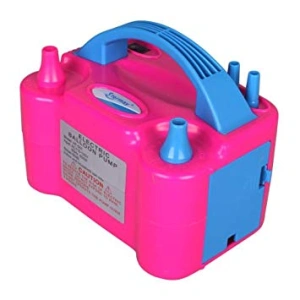 Compresor electric roz pentru umflare cu aer baloane latex si folie - Img 2