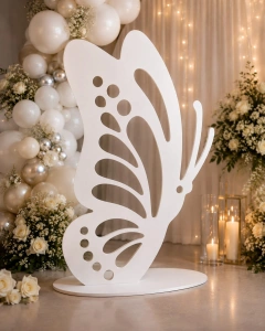 Fluture Decorativ din MDF cu Suport - Img 2