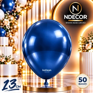 SET 50 Baloane Latex 13cm Midnight Blue Metalic 7020