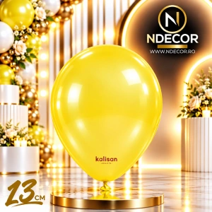 SET 50 Baloane Latex 13cm Yellow Metalic 7018