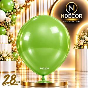 SET 50 Baloane Latex 28cm Lime Metalic 7014