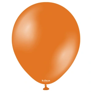 SET 50 Baloane Latex 28cm Orange Metalic 7016 - Img 2