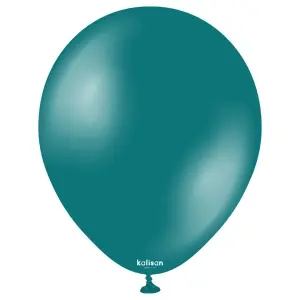 SET 50 Baloane Latex 28cm Turquoise Metalic 7021 - Img 2