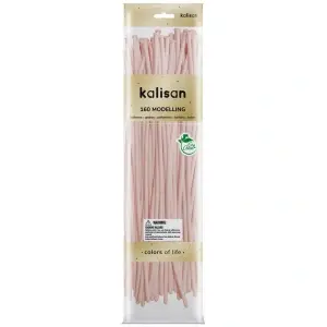 SET 50 Baloane latex modelaj Macaron Pale Pink Nozzle Up 152 x 2.5 cm 160M 3010