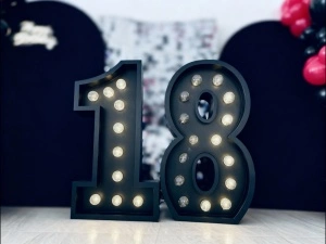 Set Volumetric majorat „18” LED – FULL BLACK – Spumă Densă – NEGRU - Img 4