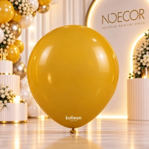 Baloane latex 13cm Mustard Retro Kalisan 8002 (100 BUC)