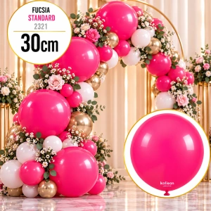 Baloane latex 30cm Fucsia Standard 2321 - Img 2
