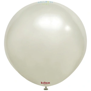Balon Jumbo Latex 45cm Aura Ivory White 7083 - Img 2