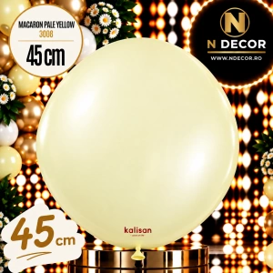 Balon Jumbo Latex 45cm Macaron Pale Yellow 3008