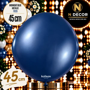 Balon Jumbo Latex 45cm Midnight Blue Metalic 7020