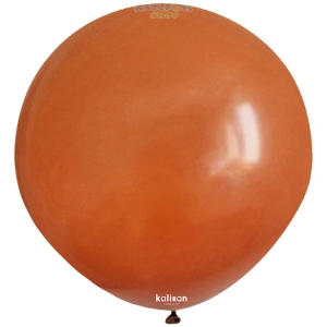 Balon Jumbo Latex 45cm Rust Orange Retro 8001 - Img 2