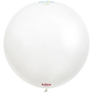 Balon Jumbo Latex 90cm Opac Snow White 7050 - Img 2