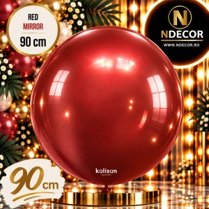 Balon Jumbo Latex 90cm Red Mirror 5010