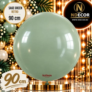 Balon Jumbo Latex 90cm Sage Green Retro 8006