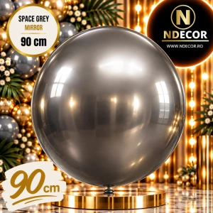 Balon Jumbo Latex 90cm Space Grey Mirror 5009