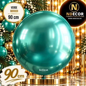 Balon Jumbo Latex 90cm Verde Mirror 5006