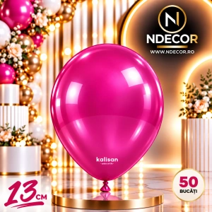 SET 50 Baloane Latex 13cm Fucsia Metalic 7022
