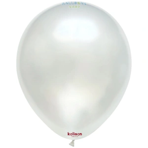 SET 50 Baloane Latex 28cm Pearl White 7001 - Img 2
