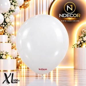 SET 500 Baloane Latex 30cm Alb Standard XL 2312