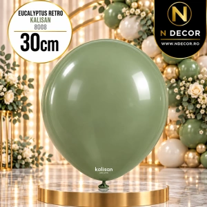 Baloane latex 30cm Eucalyptus Retro Kalisan 8008